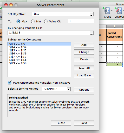 solver for mac excel